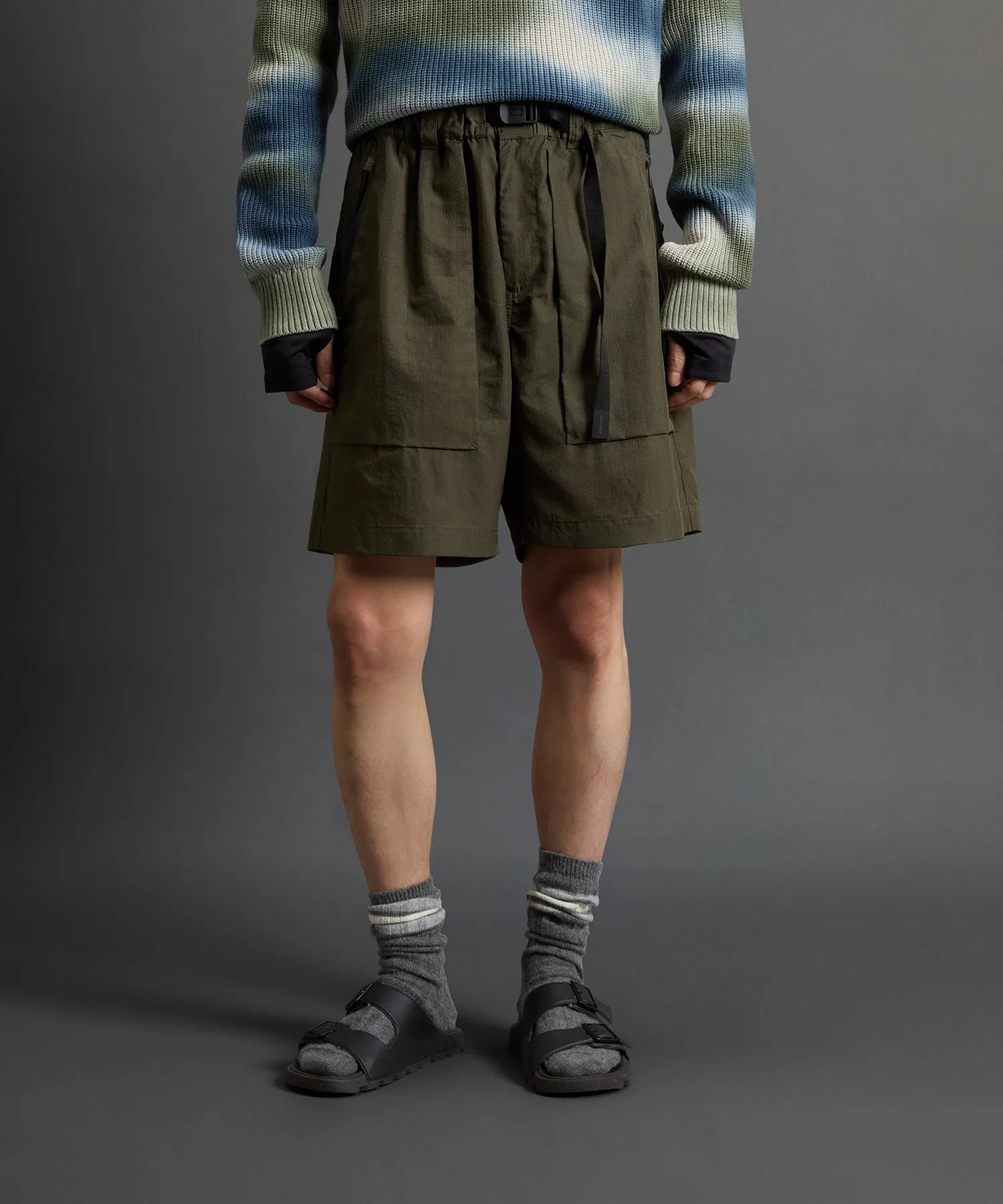 Todd Snyder x Woolrich Trek Short in Olive